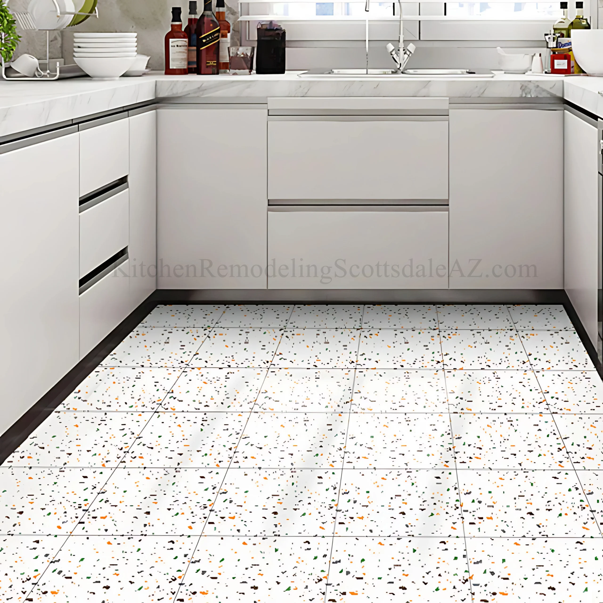 Peel and Stick Kitchen Flooring in Scottsdale, AZ