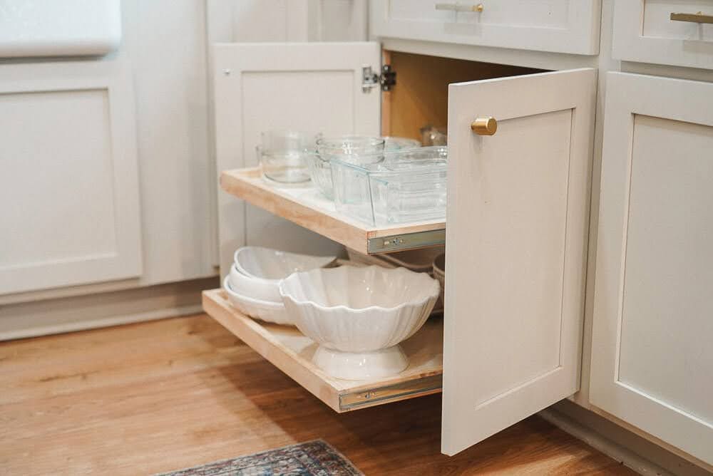 pullout shelves and organizers
