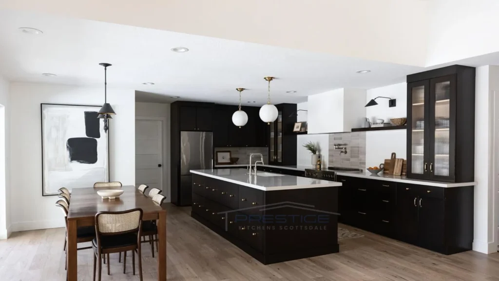 how to decorate glazed kitchen cabinets?
