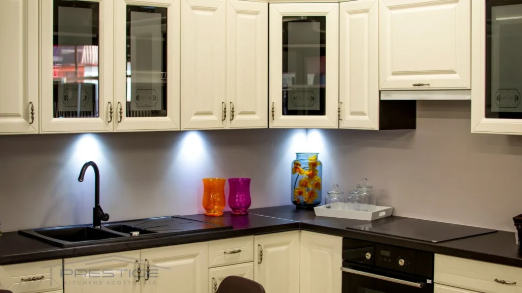 Seasonal Ideas for Glass Kitchen Cabinets Decoration